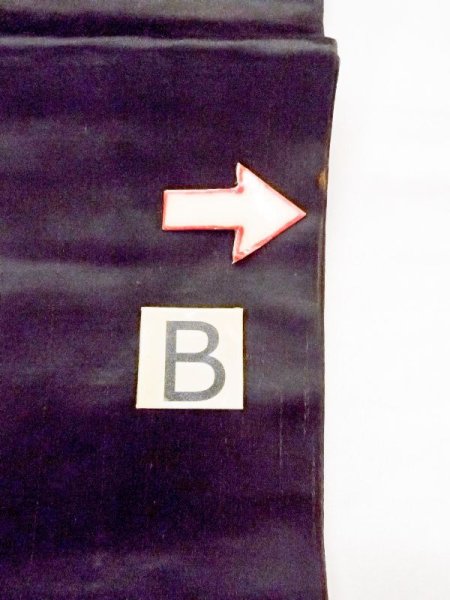 Photo7: N0216G Vintage Japanese Kimono   Black NAGOYA OBI sash  Silk. (Grade B) (7)