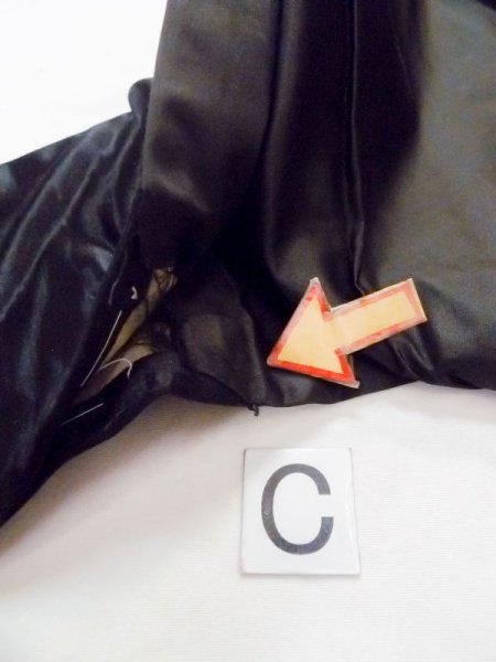 Photo9: N0216K Vintage Japanese Kimono   Black NAGOYA OBI sash UME plum bloom Silk. (Grade D) (9)