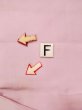 Photo12: N0216L Vintage Japanese Kimono  Pale Pink NAGOYA OBI sash Flower Silk. (Grade C) (12)