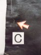 Photo9: N0216O Vintage Japanese Kimono   Black NAGOYA OBI sash Bamboo leaf Silk. (Grade C) (9)