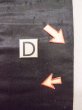 Photo10: N0216O Vintage Japanese Kimono   Black NAGOYA OBI sash Bamboo leaf Silk. (Grade C) (10)