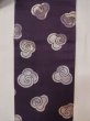 Photo4: N0216Q Vintage Japanese Kimono   Wisteria NAGOYA OBI sash Swirl Silk. (Grade B) (4)