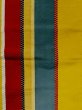 Photo2: N0216S Vintage Japanese Kimono  Vivid Yellow NAGOYA OBI sash Stripes Silk. (Grade C) (2)