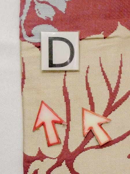 Photo10: N0216W Vintage Japanese Kimono Pale Grayish Red NAGOYA OBI sash KIRI paulownia Silk. (Grade C) (10)