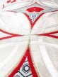 Photo13: N0227D Vintage Japanese Kimono  Shiny Silver FUKURO OBI sash Peony Silk. (Grade A) (13)