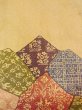 Photo7: N0227G Vintage Japanese Kimono  Shiny Gold FUKURO OBI sash Flower Silk. (Grade C) (7)