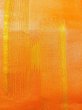 Photo8: N0227J Vintage Japanese Kimono  Shiny Orange FUKURO OBI sash Phoenix Silk. (Grade B) (8)