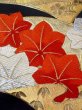 Photo6: Mint N0227K Vintage Japanese Kimono   Black FUKURO OBI sash Chrysanthemum Silk. (Grade A) (6)