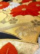 Photo14: Mint N0227K Vintage Japanese Kimono   Black FUKURO OBI sash Chrysanthemum Silk. (Grade A) (14)