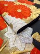 Photo16: Mint N0227K Vintage Japanese Kimono   Black FUKURO OBI sash Chrysanthemum Silk. (Grade A) (16)