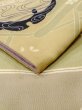 Photo12: N0227Q Vintage Japanese Kimono   Olive NAGOYA OBI sash Japanese wisteria Silk. (Grade C) (12)