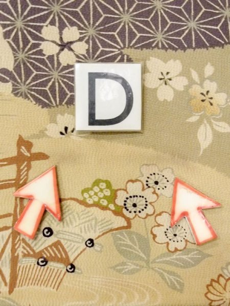 Photo17: N0227Q Vintage Japanese Kimono   Olive NAGOYA OBI sash Japanese wisteria Silk. (Grade C) (17)