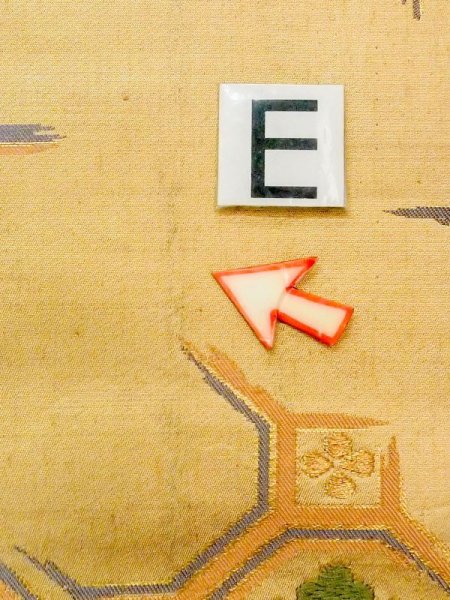 Photo14: N0227X Vintage Japanese Kimono   Gold FUKURO OBI sash Diamond-shaped flowers Silk. (Grade C) (14)