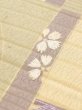 Photo7: N0227Z Vintage Japanese Kimono   Ivory FUKURO OBI sash Stream Silk. (Grade D) (7)