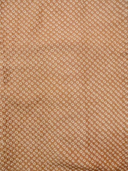 Photo4: N0305A Vintage Japanese women   Brown HAORI short jacket / Silk. Dapple pattern   (Grade C) (4)