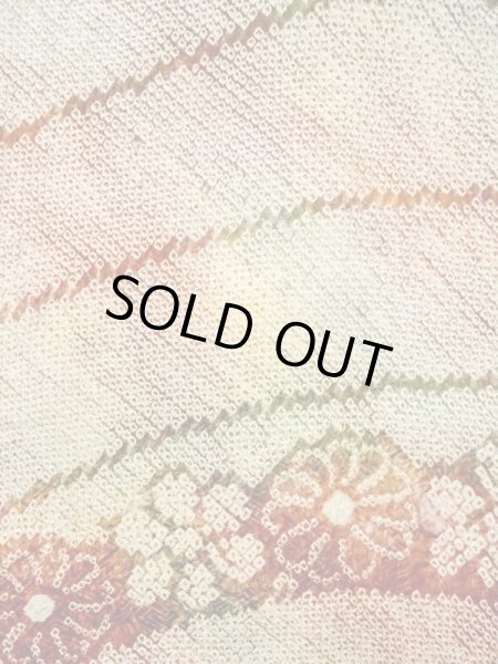 Photo3: Mint N0305H Vintage Japanese women   Multi Color HAORI short jacket / Silk. Flower,   (Grade A) (3)