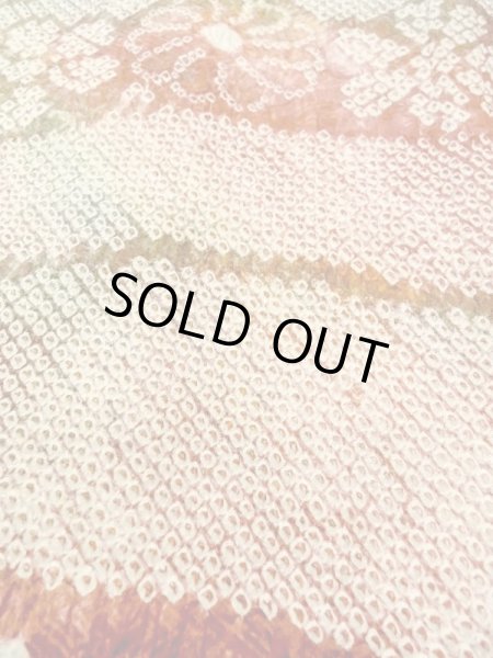 Photo8: Mint N0305H Vintage Japanese women   Multi Color HAORI short jacket / Silk. Flower,   (Grade A) (8)