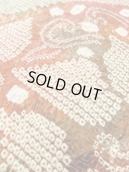 Photo9: Mint N0305H Vintage Japanese women   Multi Color HAORI short jacket / Silk. Flower,   (Grade A) (9)