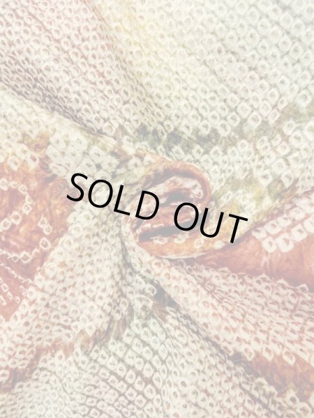 Photo11: Mint N0305H Vintage Japanese women   Multi Color HAORI short jacket / Silk. Flower,   (Grade A) (11)