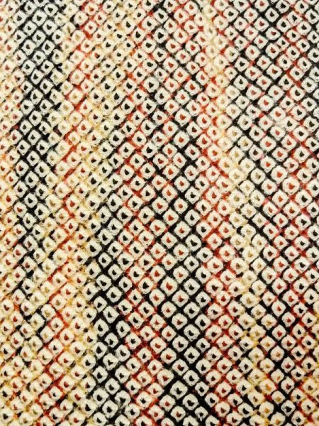 Photo5: Mint N0305I Vintage Japanese women   Multi Color HAORI short jacket / Silk. Stripes,   (Grade A) (5)