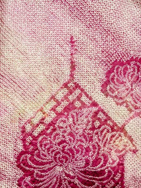 Photo3: Mint N0305K Vintage Japanese women   Wisteria HAORI short jacket / Silk. Flower,   (Grade A) (3)