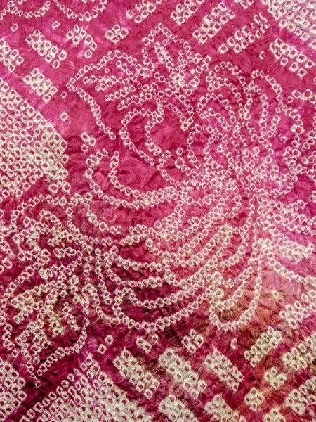 Photo6: Mint N0305K Vintage Japanese women   Wisteria HAORI short jacket / Silk. Flower,   (Grade A) (6)