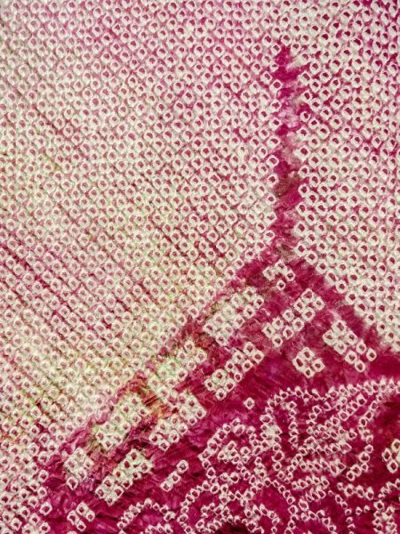 Photo7: Mint N0305K Vintage Japanese women   Wisteria HAORI short jacket / Silk. Flower,   (Grade A) (7)