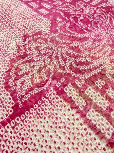 Photo10: Mint N0305K Vintage Japanese women   Wisteria HAORI short jacket / Silk. Flower,   (Grade A) (10)