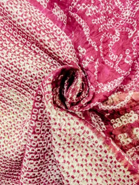 Photo12: Mint N0305K Vintage Japanese women   Wisteria HAORI short jacket / Silk. Flower,   (Grade A) (12)