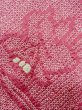 Photo6: N0305L Vintage Japanese women  Dark Pink HAORI short jacket / Silk. Iris,   (Grade B) (6)