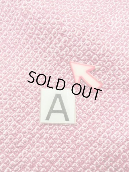 Photo14: N0305L Vintage Japanese women  Dark Pink HAORI short jacket / Silk. Iris,   (Grade B) (14)