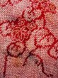 Photo4: N0305N Vintage Japanese women   Red HAORI short jacket / Silk. Leaf,   (Grade C) (4)