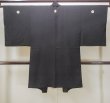 Photo2: Mint N0305Z Vintage Japanese   Black Men's Haori / Silk.    (Grade C) (2)