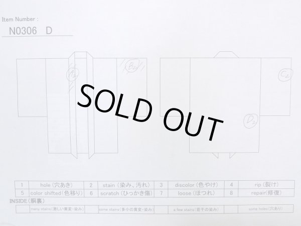 Photo11: N0306D Vintage Japanese   Black Men's Haori / Silk.    (Grade C) (11)