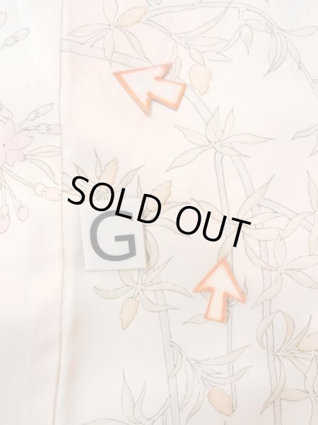 Photo20: N0312A Vintage Japanese women  Pale Pink KOMON dyed / Silk. Flower,   (Grade C) (20)