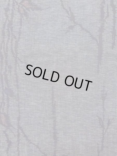 Photo4: N0312F Vintage Japanese women  Dark Gray OJIYACHIJIMI / Linen. Leaf,   (Grade B) (4)