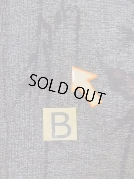 Photo15: N0312F Vintage Japanese women  Dark Gray OJIYACHIJIMI / Linen. Leaf,   (Grade B) (15)