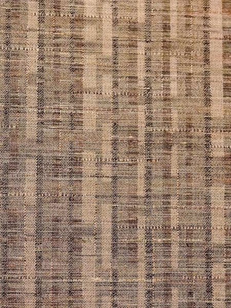 Photo6: N0312H Vintage Japanese women Pale Light Brown HITOE unlined / Silk. Plaid Checks   (Grade C) (6)