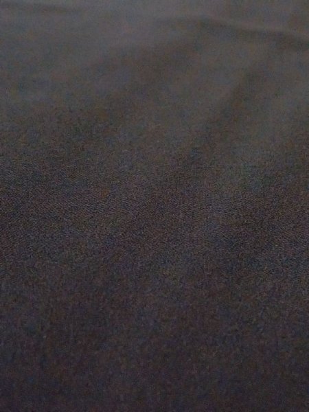 Photo7: N0312M Vintage Japanese women   Black MONTSUKI crests / Silk.    (Grade C) (7)