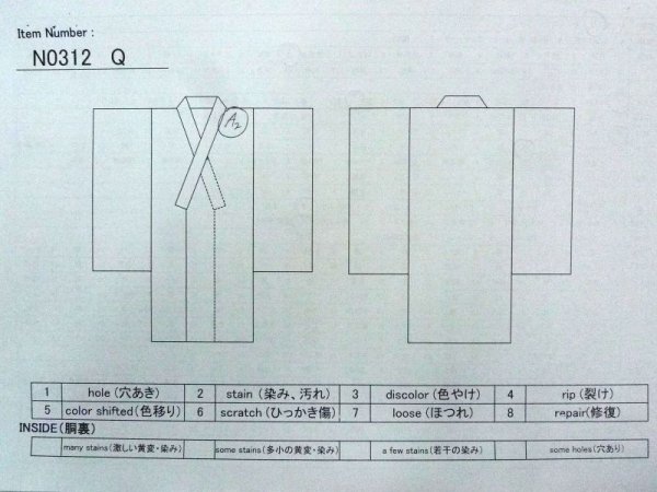 Photo10: N0312Q Vintage Japanese women   Black MONTSUKI crests / Silk.    (Grade C) (10)