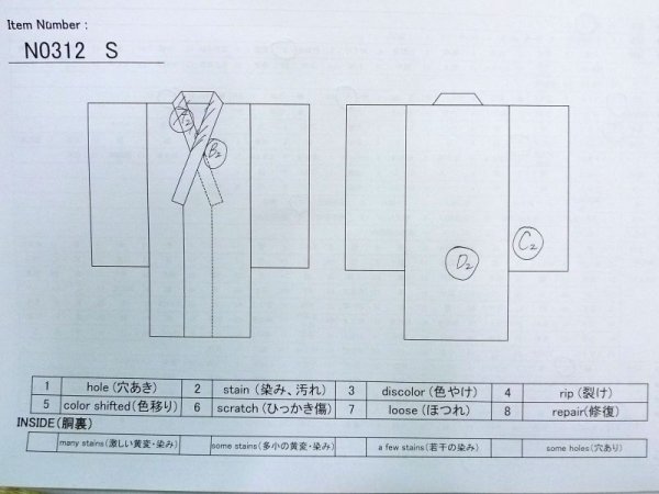 Photo10: N0312S Vintage Japanese women   Black MONTSUKI crests / Silk.    (Grade C) (10)