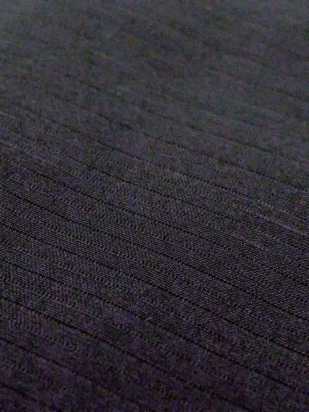 Photo7: N0312U Vintage Japanese women   Black MONTSUKI crests / Silk.    (Grade C) (7)