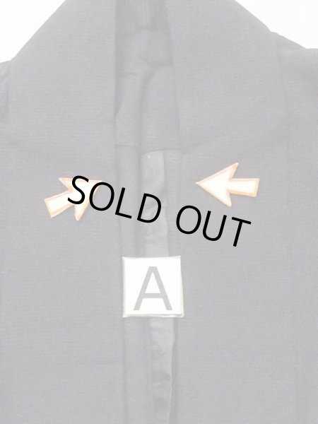 Photo11: N0313B Vintage Japanese women   Black MONTSUKI crests / Silk.    (Grade C) (11)