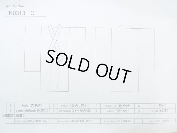 Photo10: N0313C Vintage Japanese women   Black MONTSUKI crests / Silk.    (Grade C) (10)