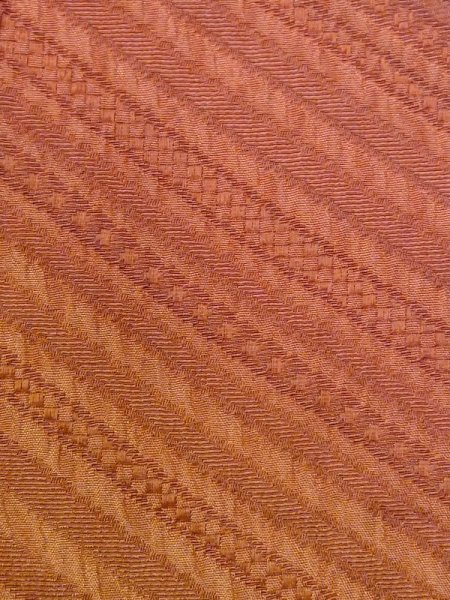 Photo5: N0321D Used Japanese women  Grayish Orange MICHIYUKI outer coat / Silk. Gradation   (Grade B) (5)