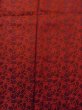 Photo4: N0321J Vintage Japanese women  Dark Red MICHIYUKI outer coat / Synthetic. Broken ice pattern   (Grade C) (4)