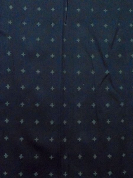 Photo4: N0321K Vintage Japanese women  Dark Teal MICHIYUKI outer coat / Synthetic. Cross There is an impression of use.  (Grade C) (4)