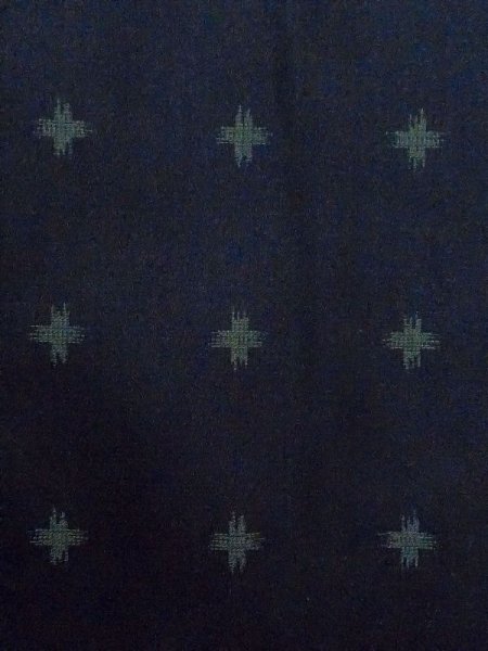 Photo5: N0321K Vintage Japanese women  Dark Teal MICHIYUKI outer coat / Synthetic. Cross There is an impression of use.  (Grade C) (5)