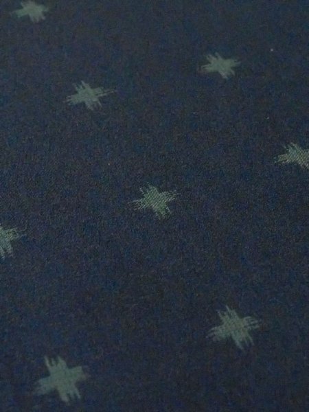 Photo8: N0321K Vintage Japanese women  Dark Teal MICHIYUKI outer coat / Synthetic. Cross There is an impression of use.  (Grade C) (8)