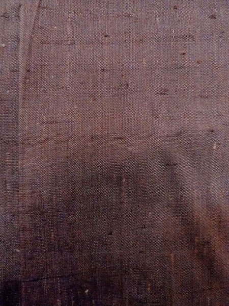 Photo6: N0321M Vintage Japanese women  Grayish Brown MICHIYUKI outer coat / Silk.    (Grade B) (6)